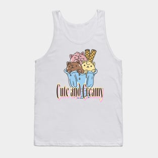 Purrfectly Cute and Creamy! Tank Top